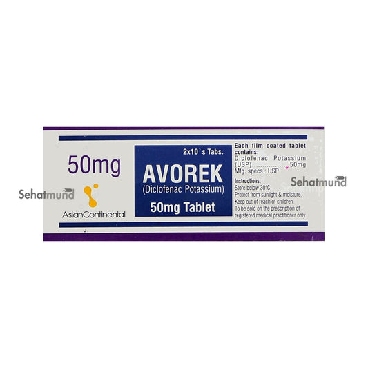 Avorek 50 Mg Tablets