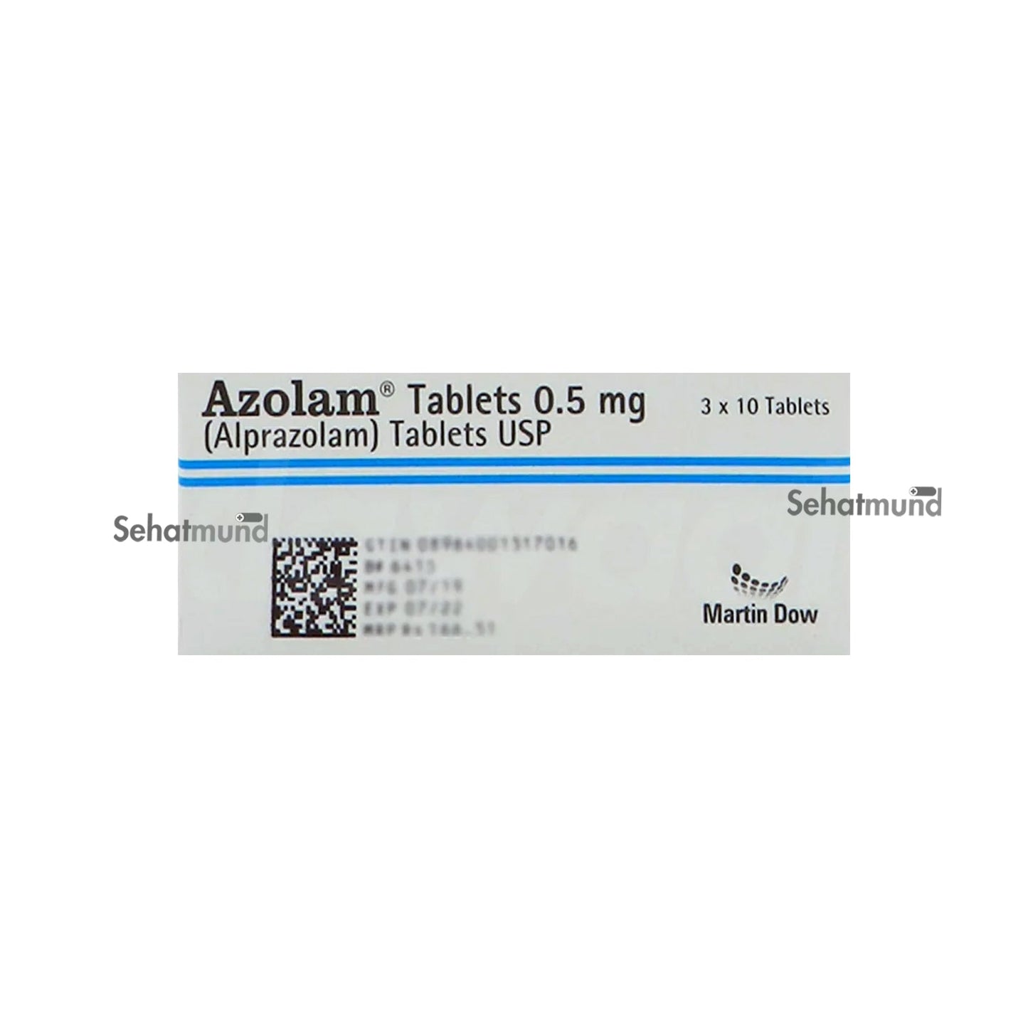 Azolam 0.5mg Tablets