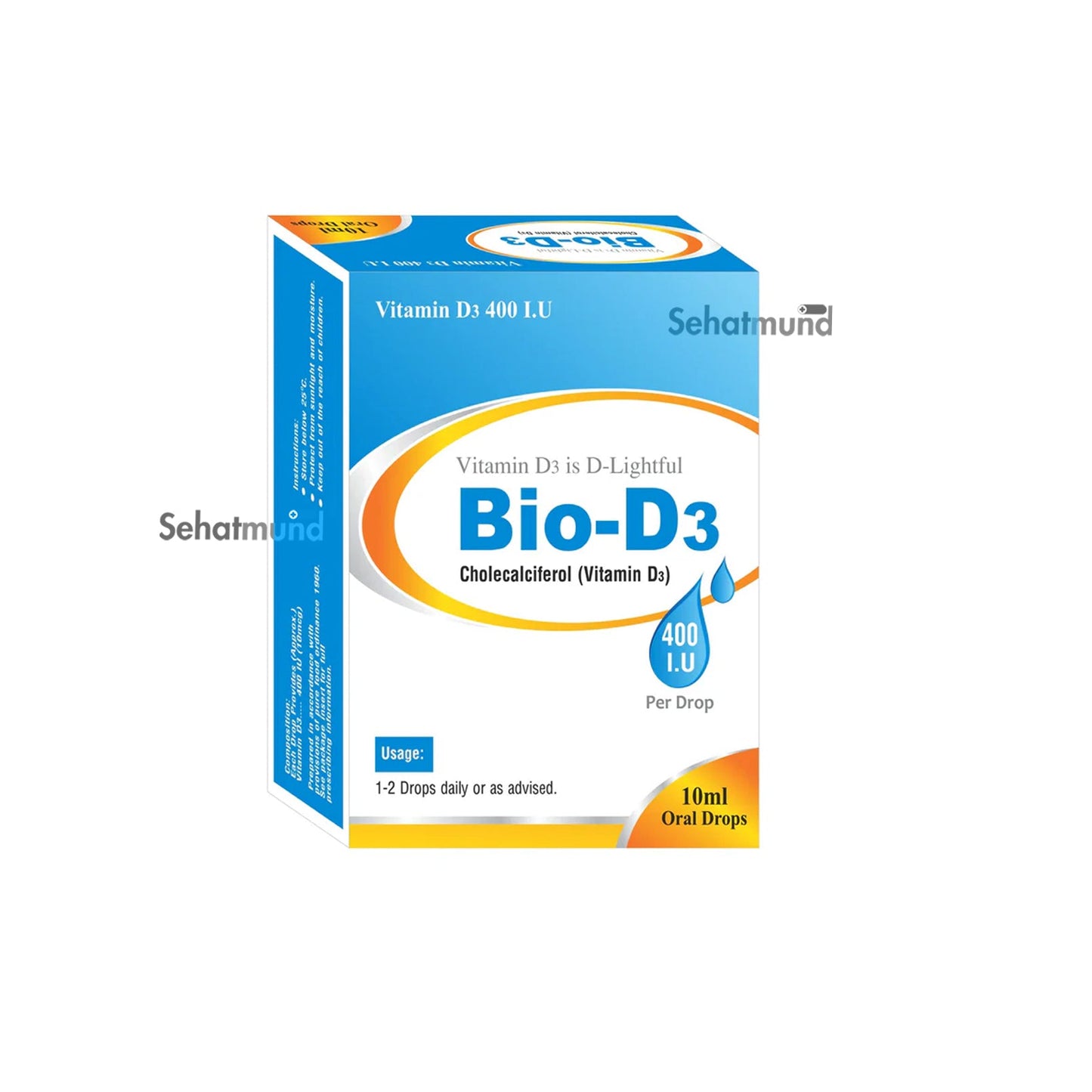 Bio-D3 400 I.U Oral Drops 10ml