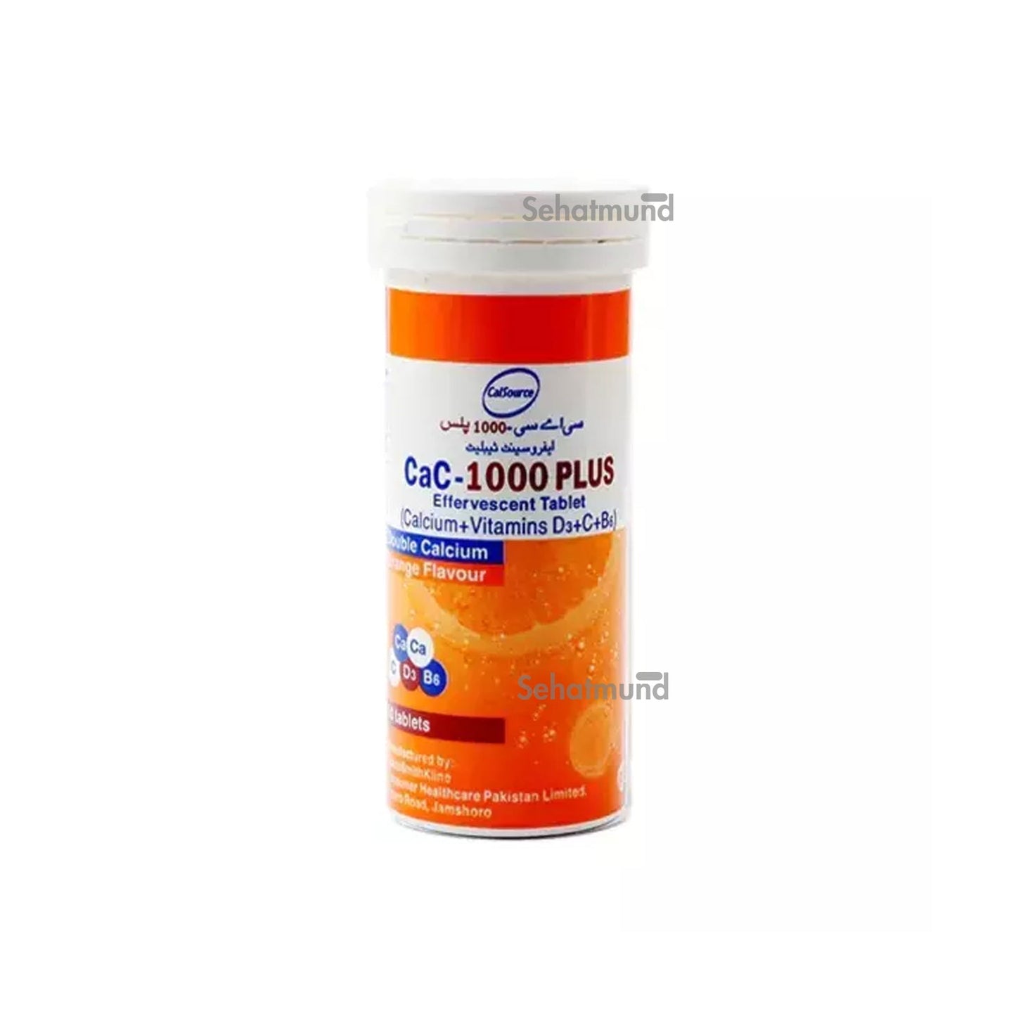 Cac-1000 Plus Orange Flavour Tablets