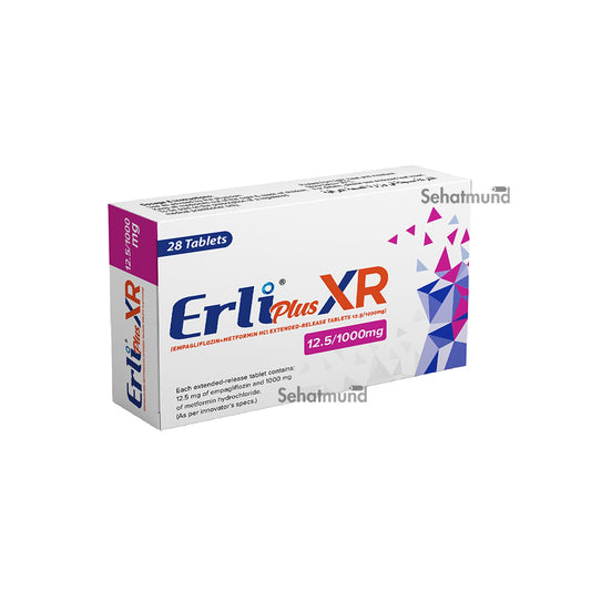 Erli Plus XR 12.5 mg/1000mg tablet