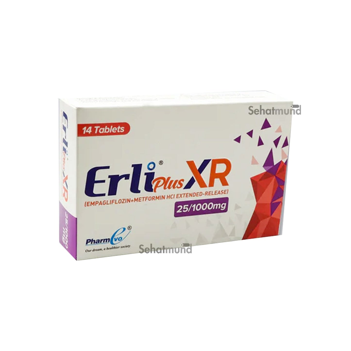 Erli Plus XR 25mg/1000mg tablet