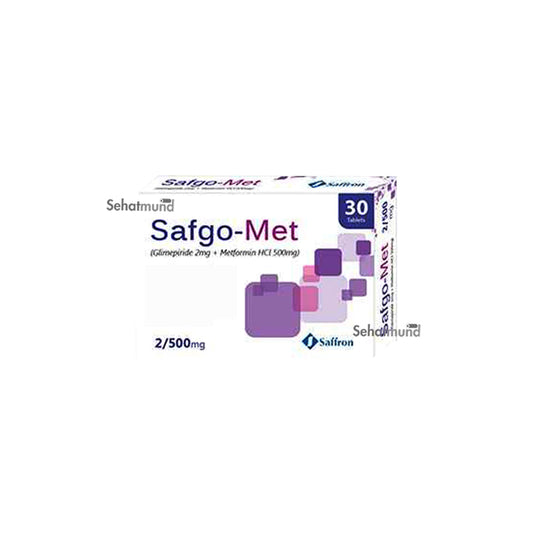 Safgo-Met 2/500Mg 30 Tablets