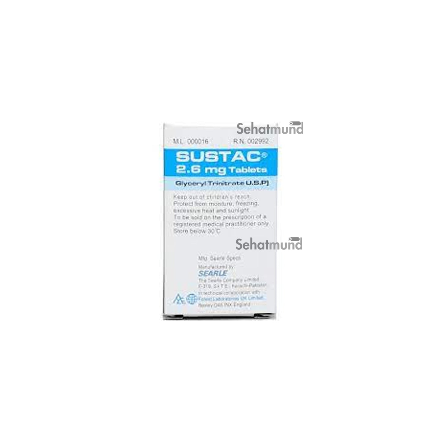 Sustac Tab 2.6mg 30's