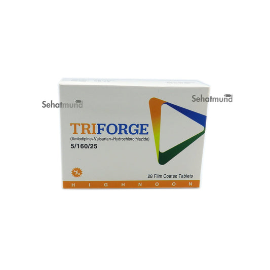 Triforge Tablets 5/160/25 Mg