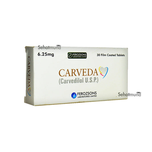 Carveda Tablets 6.25 Mg