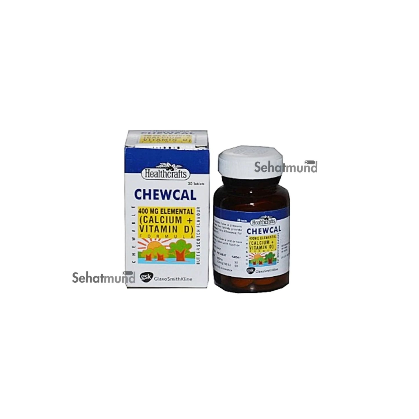 Chewcal Tab 400mg/100IU