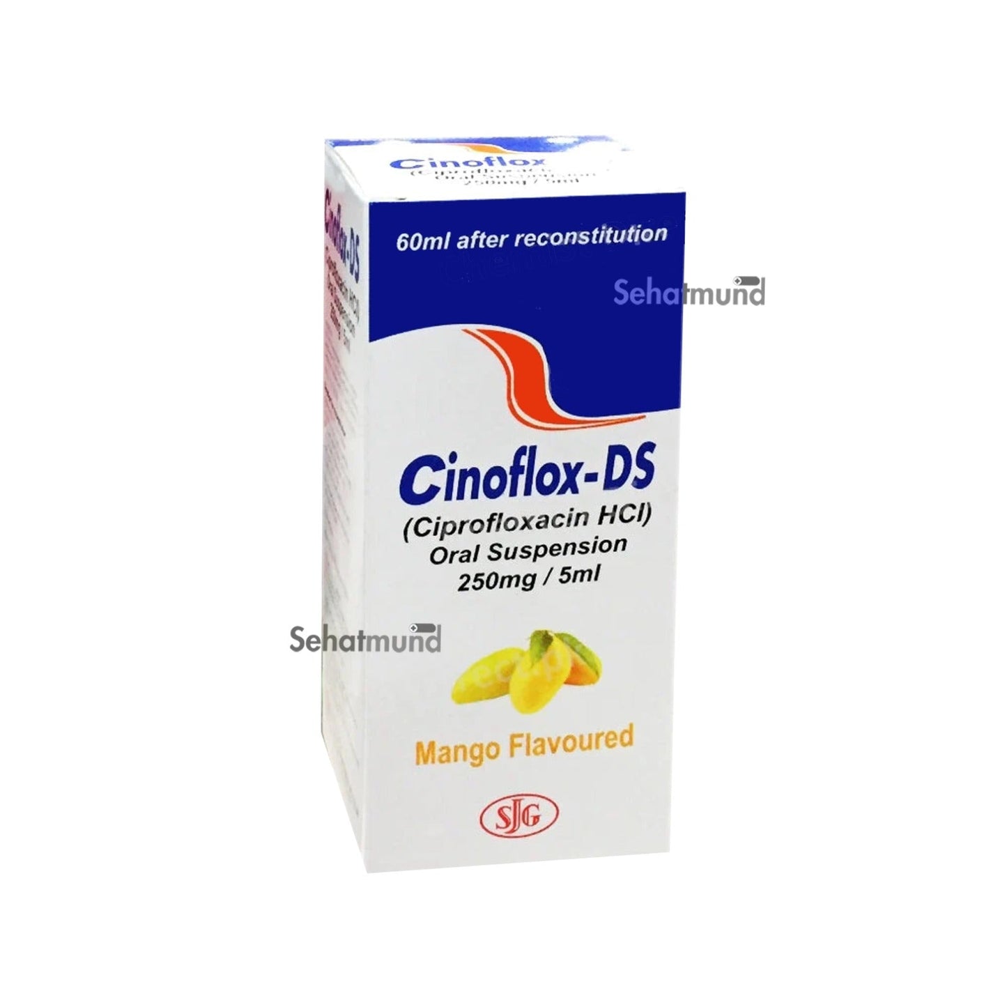 Cinoflox-DS Mango Flavoured 250mg/5ml 60ml Suspension