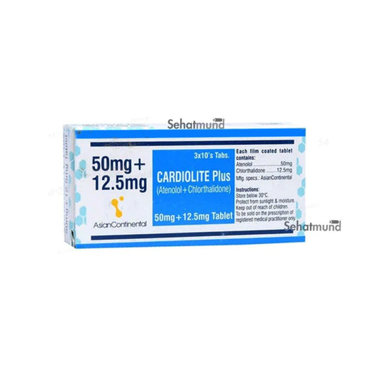 Cardiolite Plus 50mg+12.5mg Tab